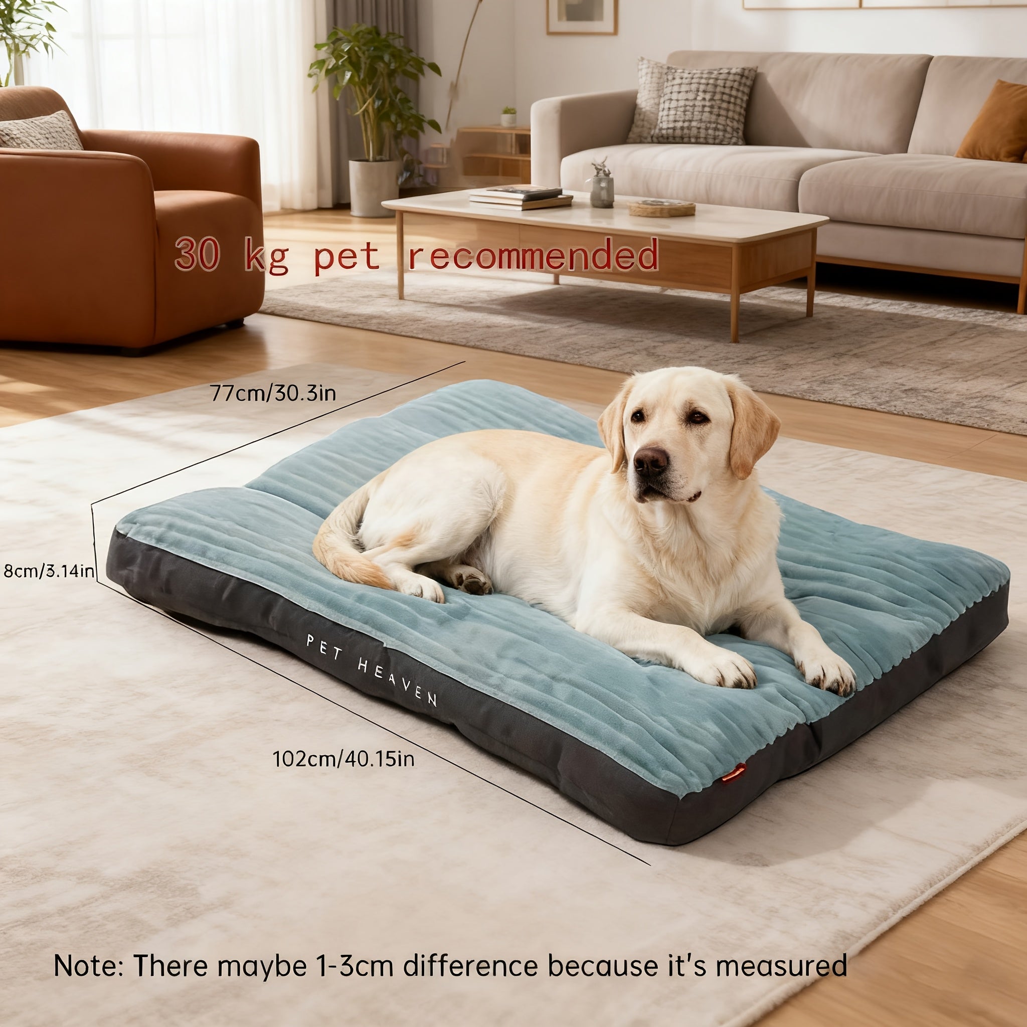 Giant Luxury Xxl Large Dog Bed - Human-Size Design For Big And Medium Breeds, Breathable In Summer, Warming Winter Supportive Pet Couch & Kennel. Extra-Large Size Suitable To All Climates With Remo...