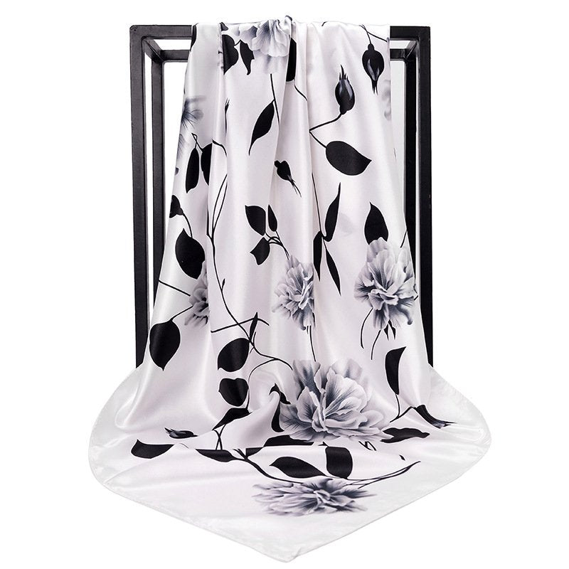 Vibrant Silk Neck Scarf for Women