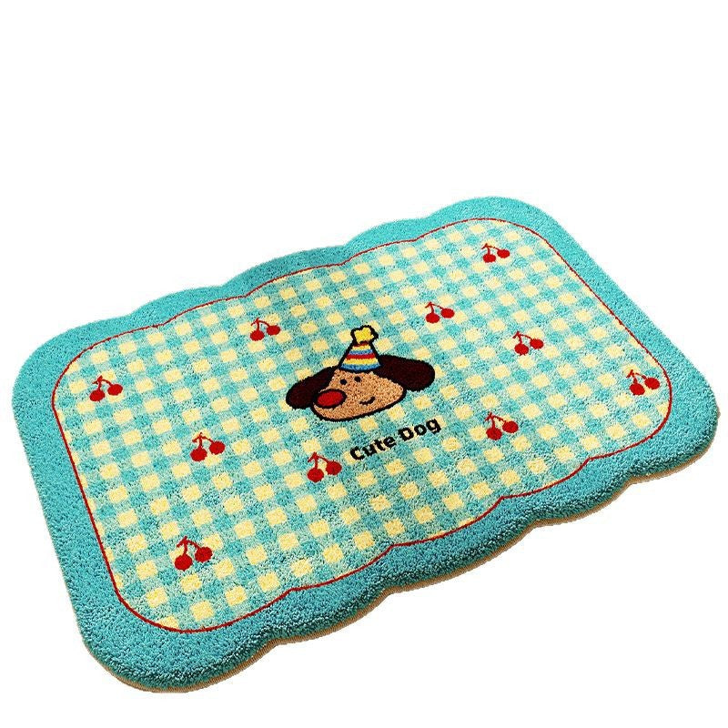 Thickened Plush Water-absorbent Bathroom Floor Mat
