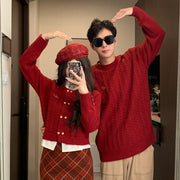 Women's Fake Two Pieces Sweaters Top