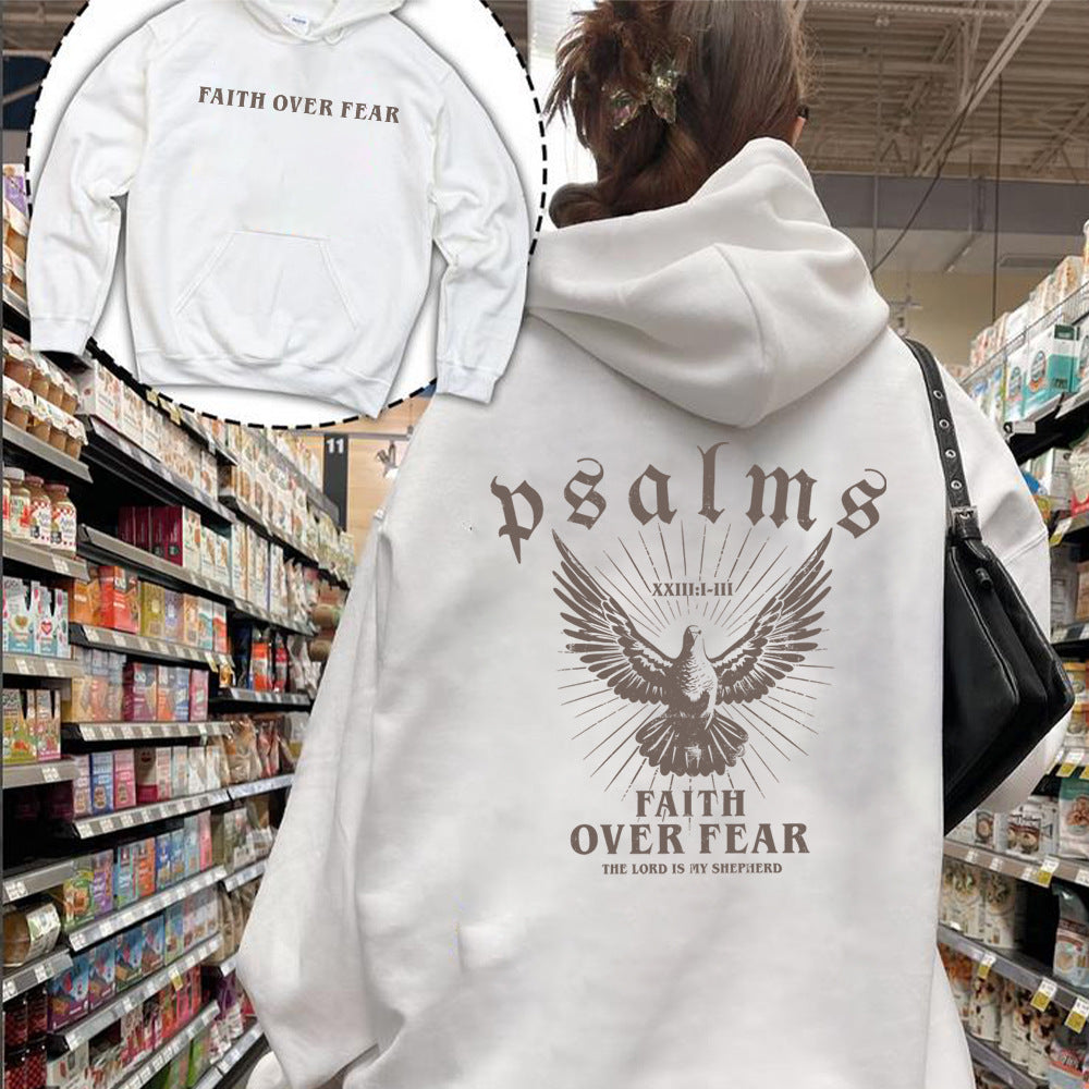 Faith & Fashion: Scripture Pattern Girly Hoodie