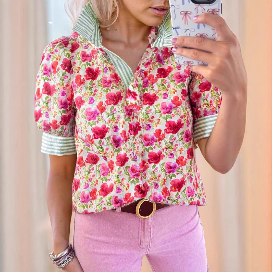 Breathable V-Neck Summer Shirt – Light, Loose & Comfortable