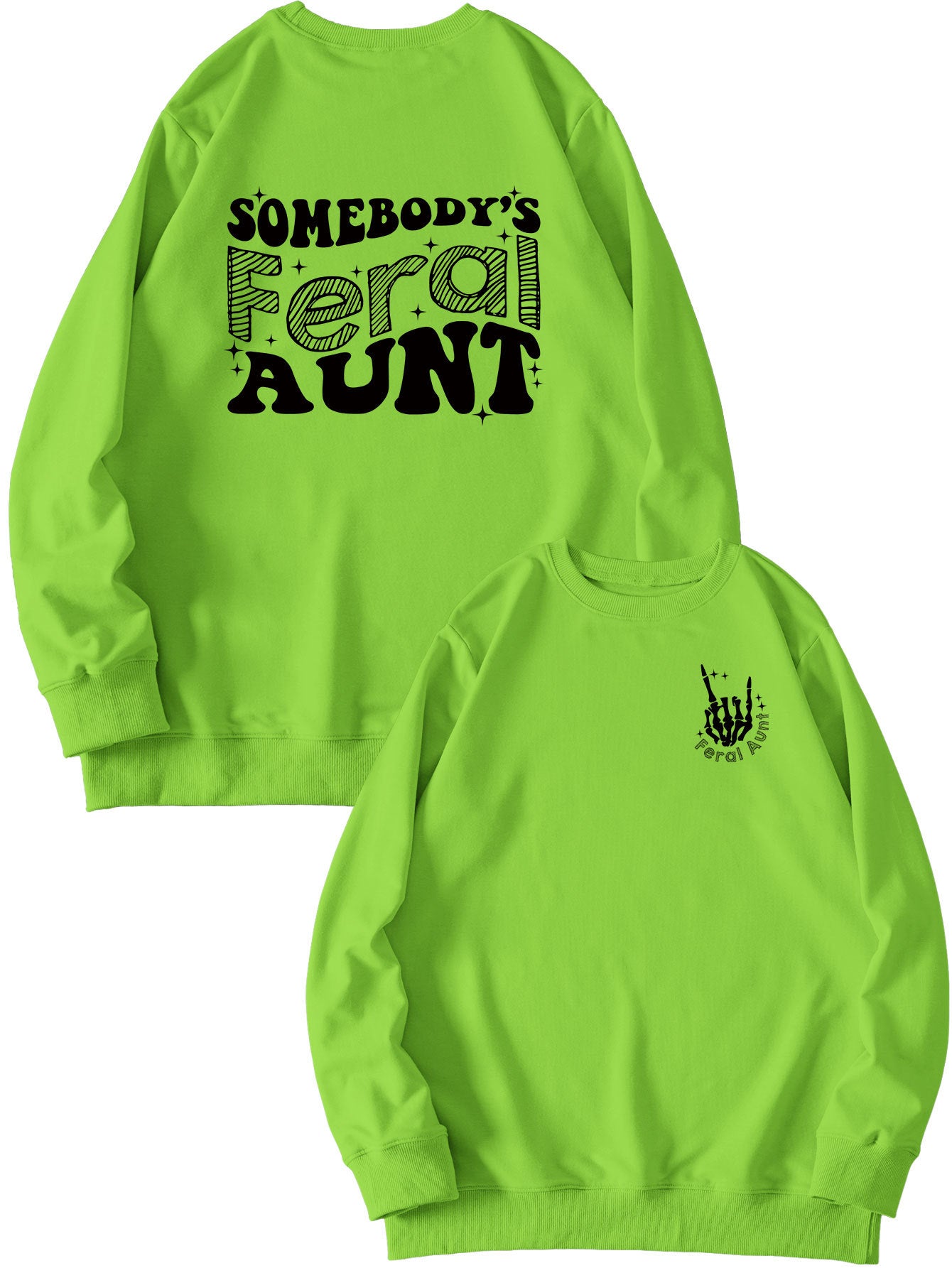 Women's Printed Loose Pullover Sweatshirt Street Fashion