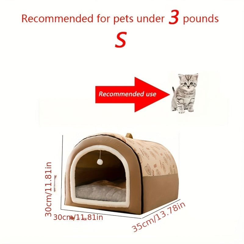 2025 Unique Large Pet House - Indoor Extra Large Space, Semi Enclosed Warm Dog Bed, Detachable and Washable, for Cats and Dogs, Universal Across Four Seasons, Suitable for 9