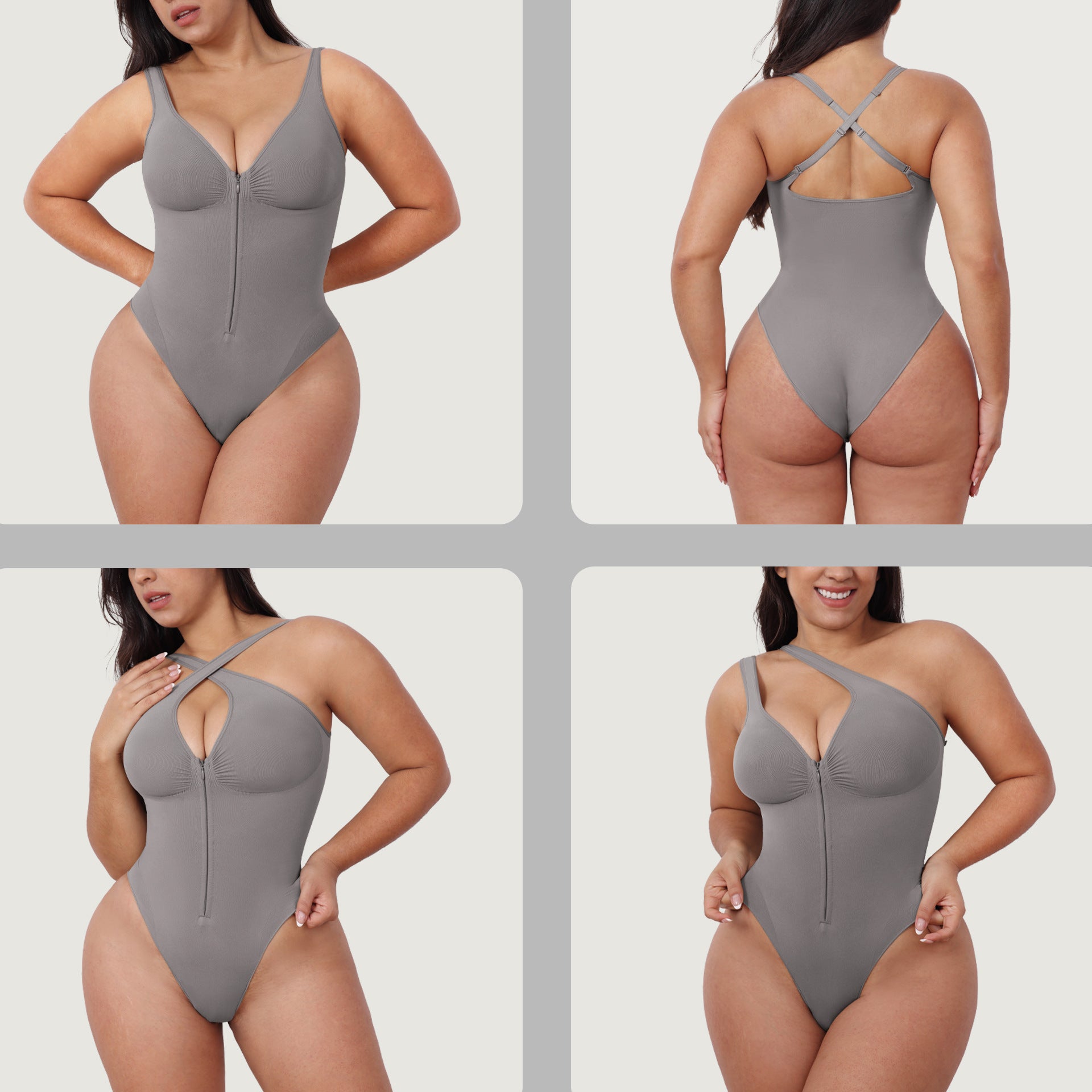 Seamless Zip Bodysuit Waist Trainer & Body Shaper