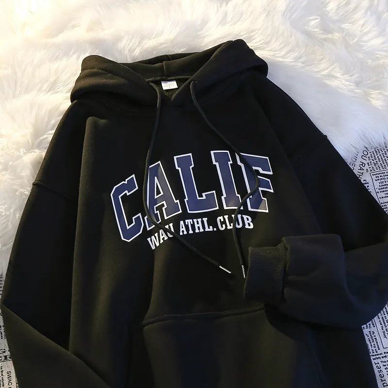 Women's Cozy Fleece-Lined Loose Fall Sweater