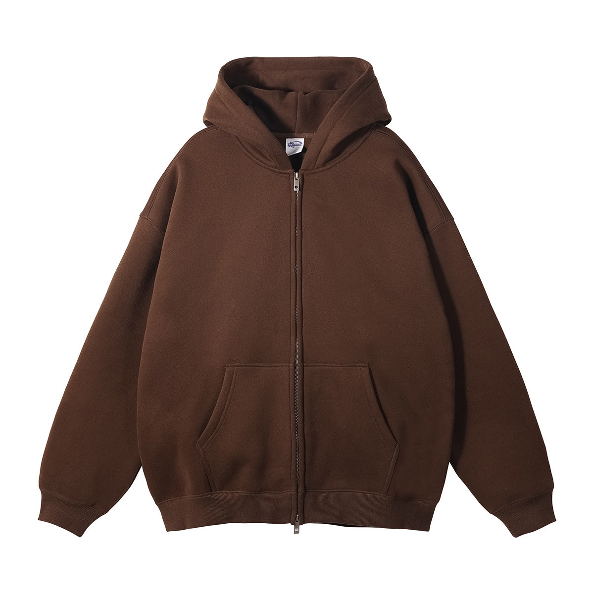 Men's Fleece-Lined Thickened Loose Streetwear Hoodie