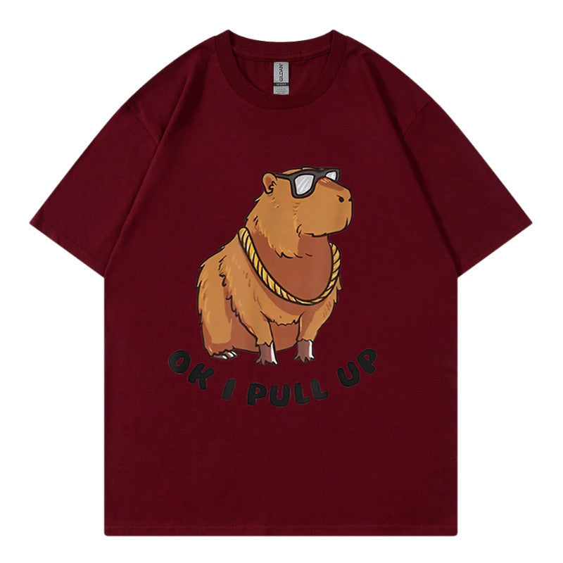 Men's Hip Hop Graphic Tee Loose Streetwear T-Shirt