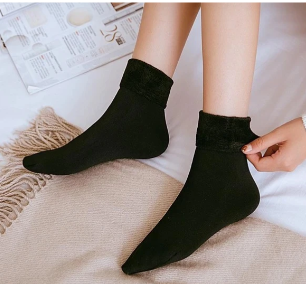 Cozy Thick Rabbit Hair Socks for Women