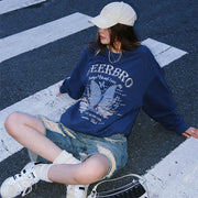 Retro Butterfly Embroidered Pullover Sweater