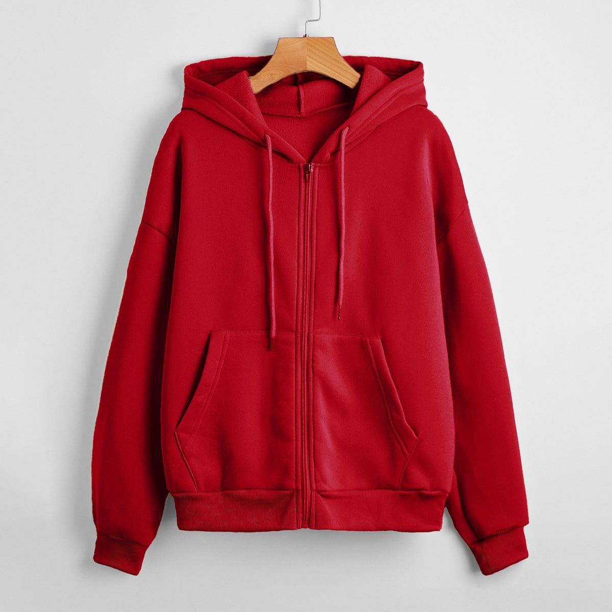 Women's Hooded Padded Zipper Coat Cozy Loose Winter Jacket