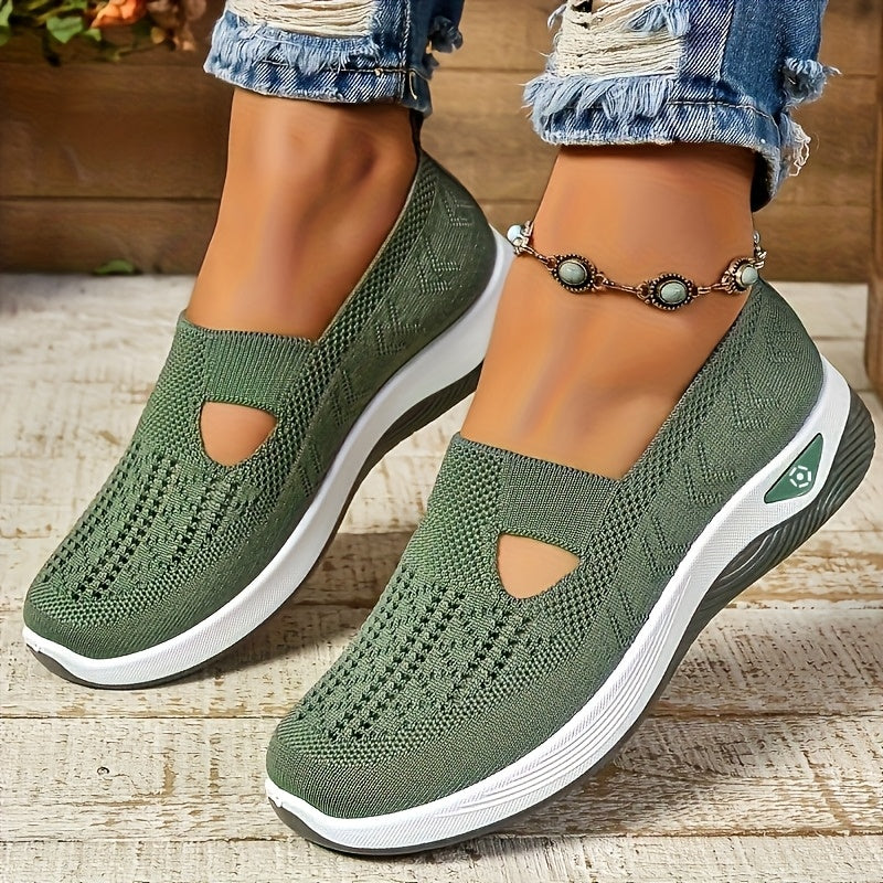 Women's Breathable Mesh Sleeve Sports Shoes - Lightweight And Comfortable Walking Shoes, PVC Sole And Cloth Shoe Pad - Multi-color Multi-purpose All Season Shoes, Elegant Sneakers for Women, Womens...