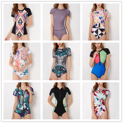 Flattering One-Piece Swimsuit with Built-in Chest Pads