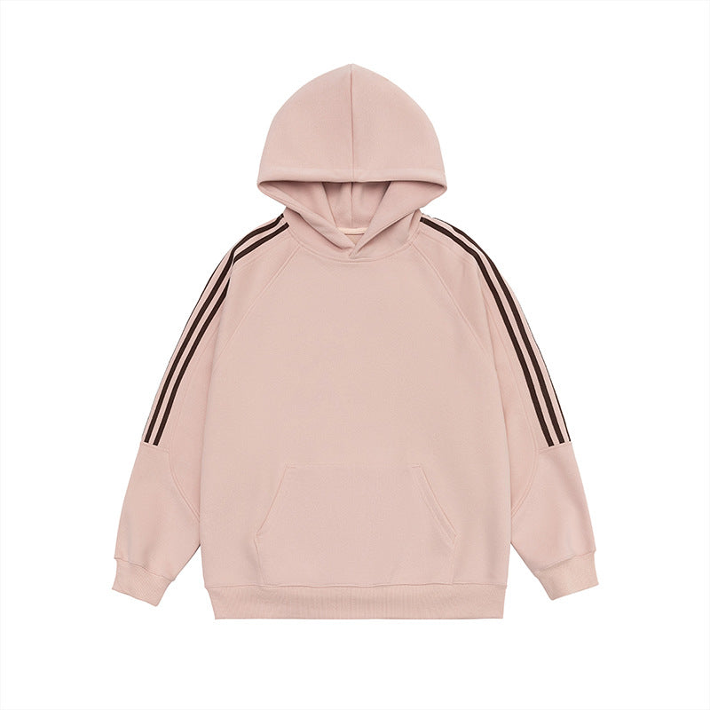Cozy Unisex Colorblock Casual Pullover Hoodie