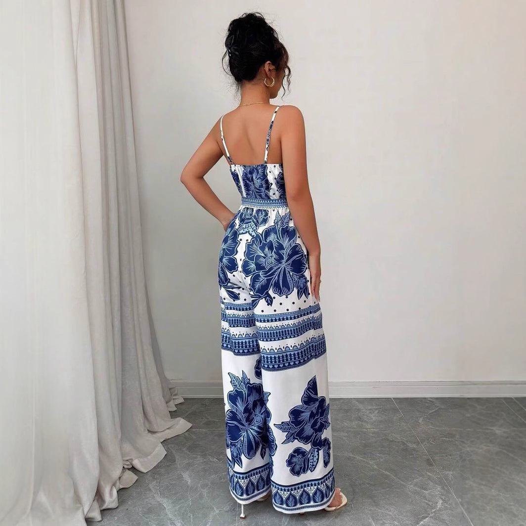 Simple Elegant Casual Jumpsuit With Straps For Women
