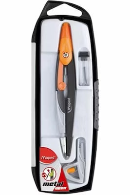 3-Piece Open Compass Set for Drawing and Map Making