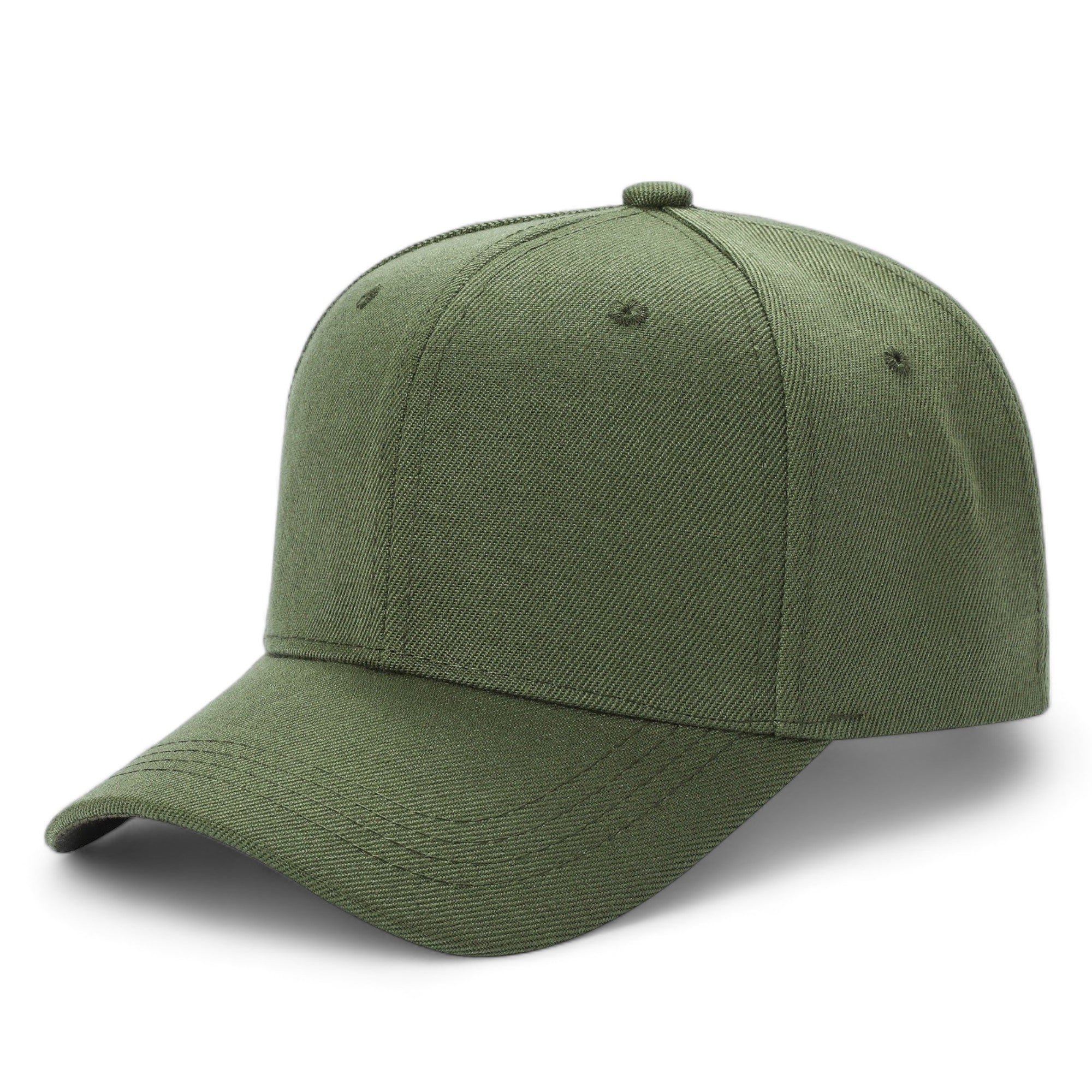 Unisex Premium Adjustable Baseball Cap – Solid Plain Color with Curved Visor