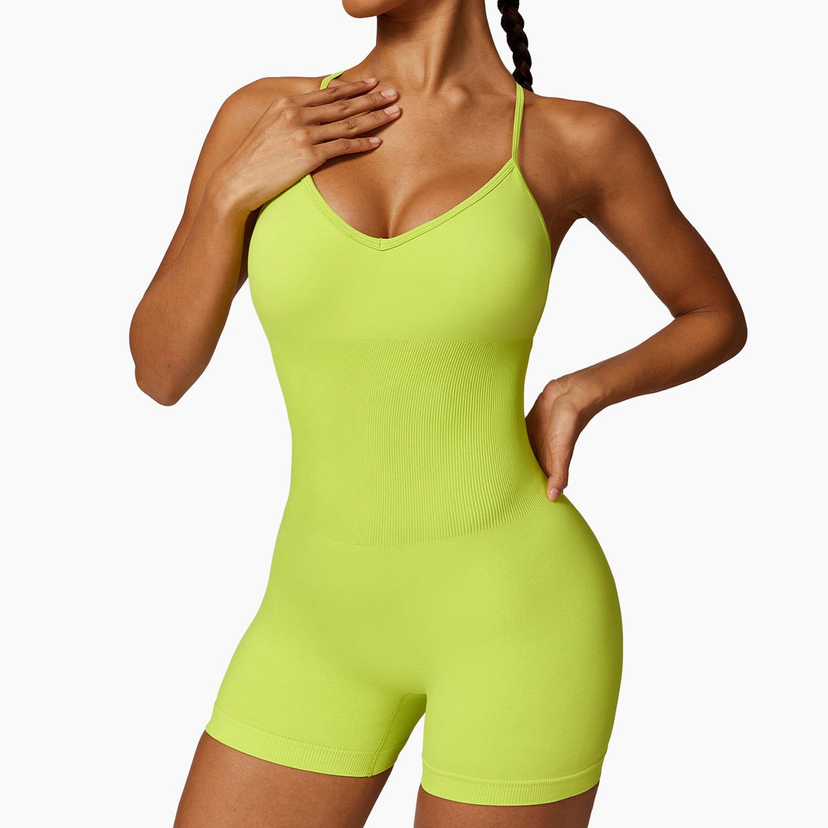 Seamless Hollow-Out Yoga Jumpsuit for Women