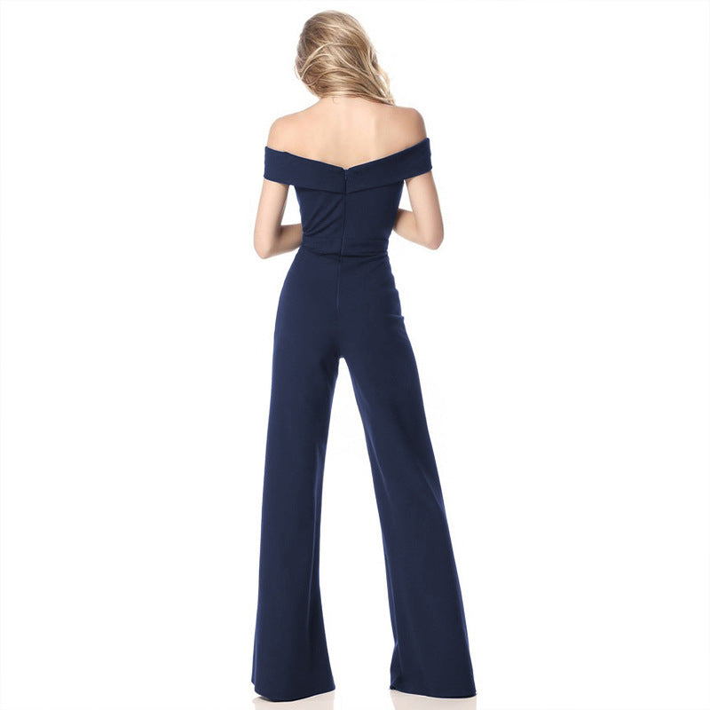 Off-Shoulder Chic Casual Jumpsuit