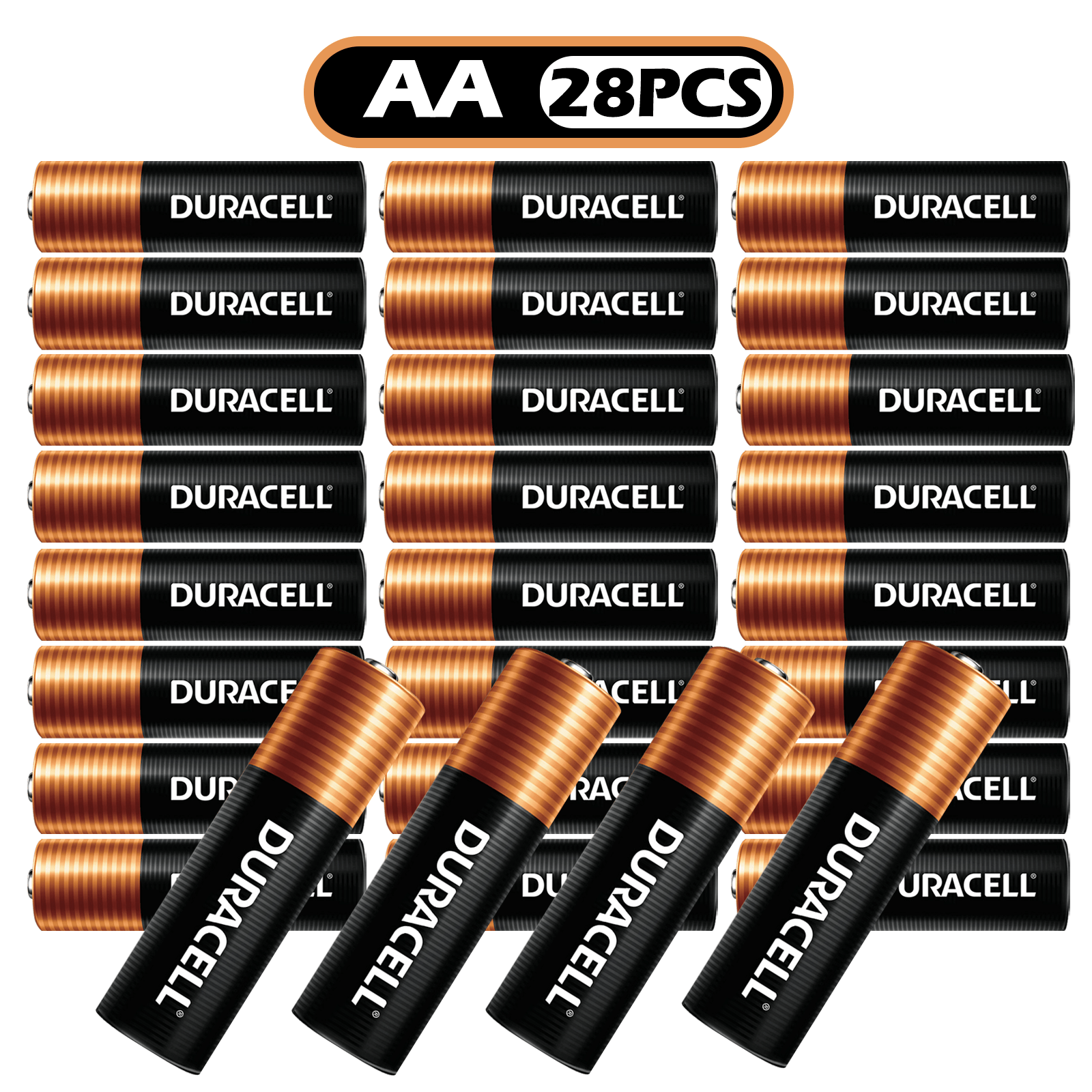 48/24/4Pcs Duracell AAA alkaline Batteries, Leak-Proof and Long-Lasting - Best for Daily Electronics and High-Drain Devices