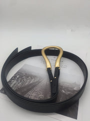 Thin Waist Black Belt for Women