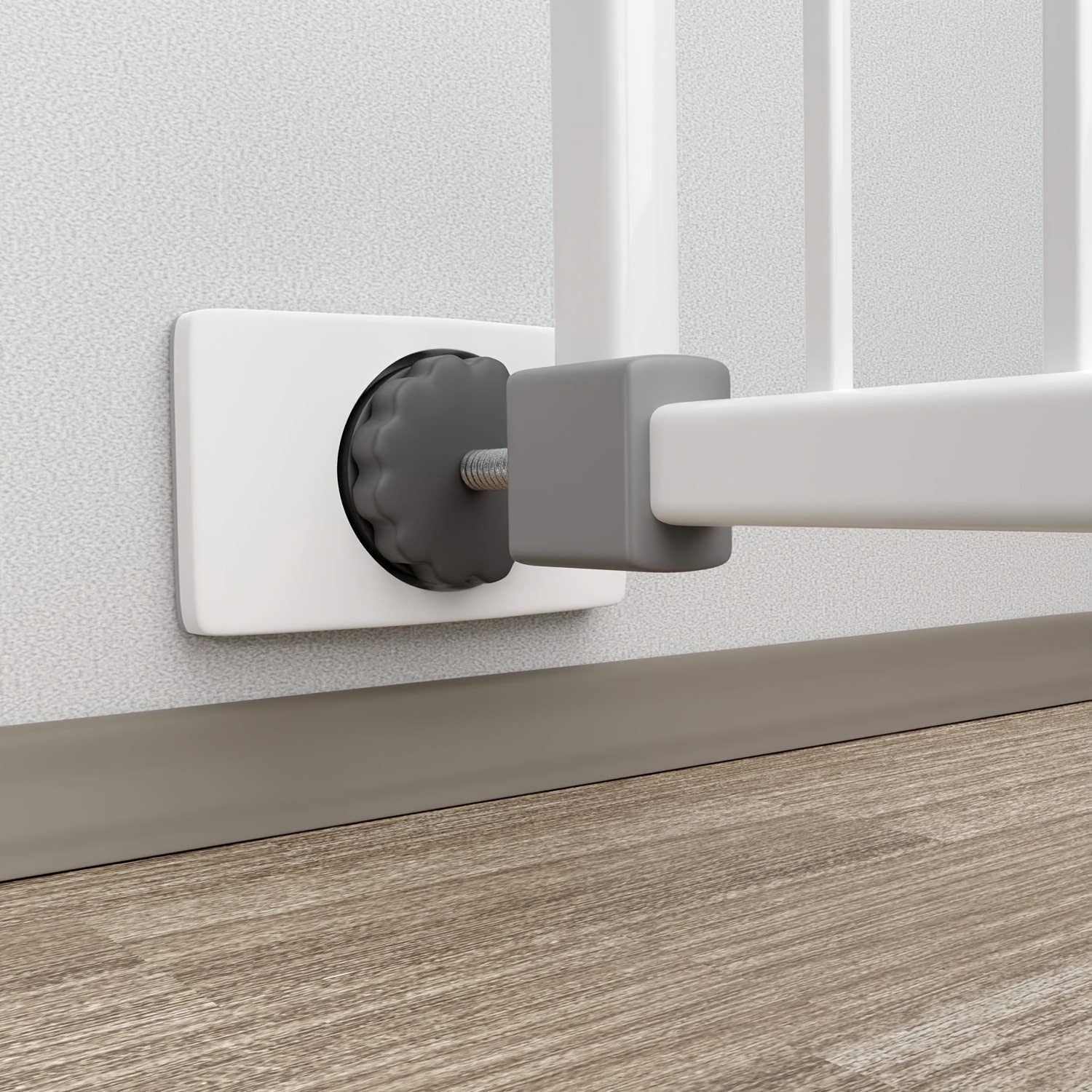 [No Drilling] Gate Wall Protector | Pack Of 4 | No Drilling Required | Protect Walls From Pet Gates & Dog Gates | Wall Protection Pads For Stair Gates And Door Gates