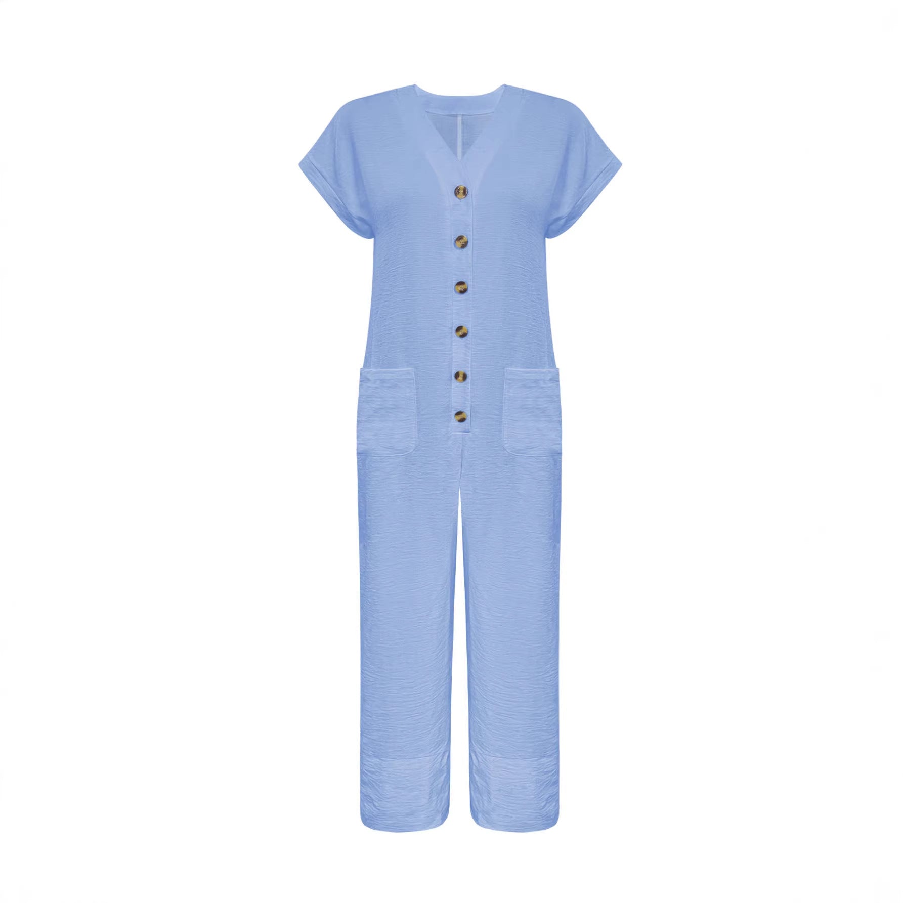Batwing-sleeve Wide-leg Jumpsuit For Women