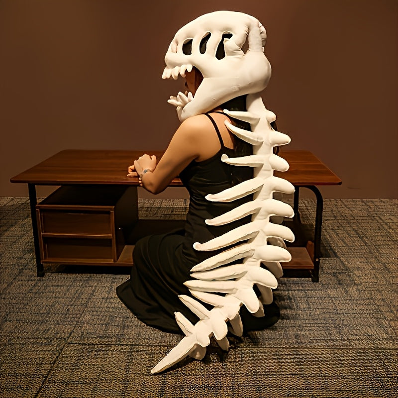 Dinosaur Skeleton Costume Onesie with Plush Spine Headband