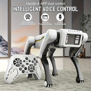 AI Intelligent Robot Dog – Black Tech Companion with Programmable Voice Commands