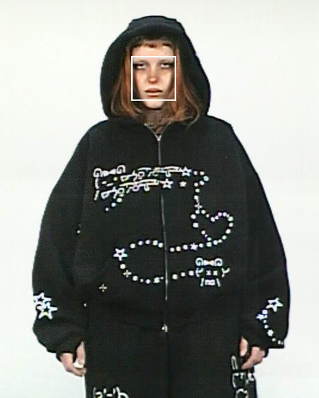 Cosy Unisex Cartoon Loose Hoodie for Casual Streetwear