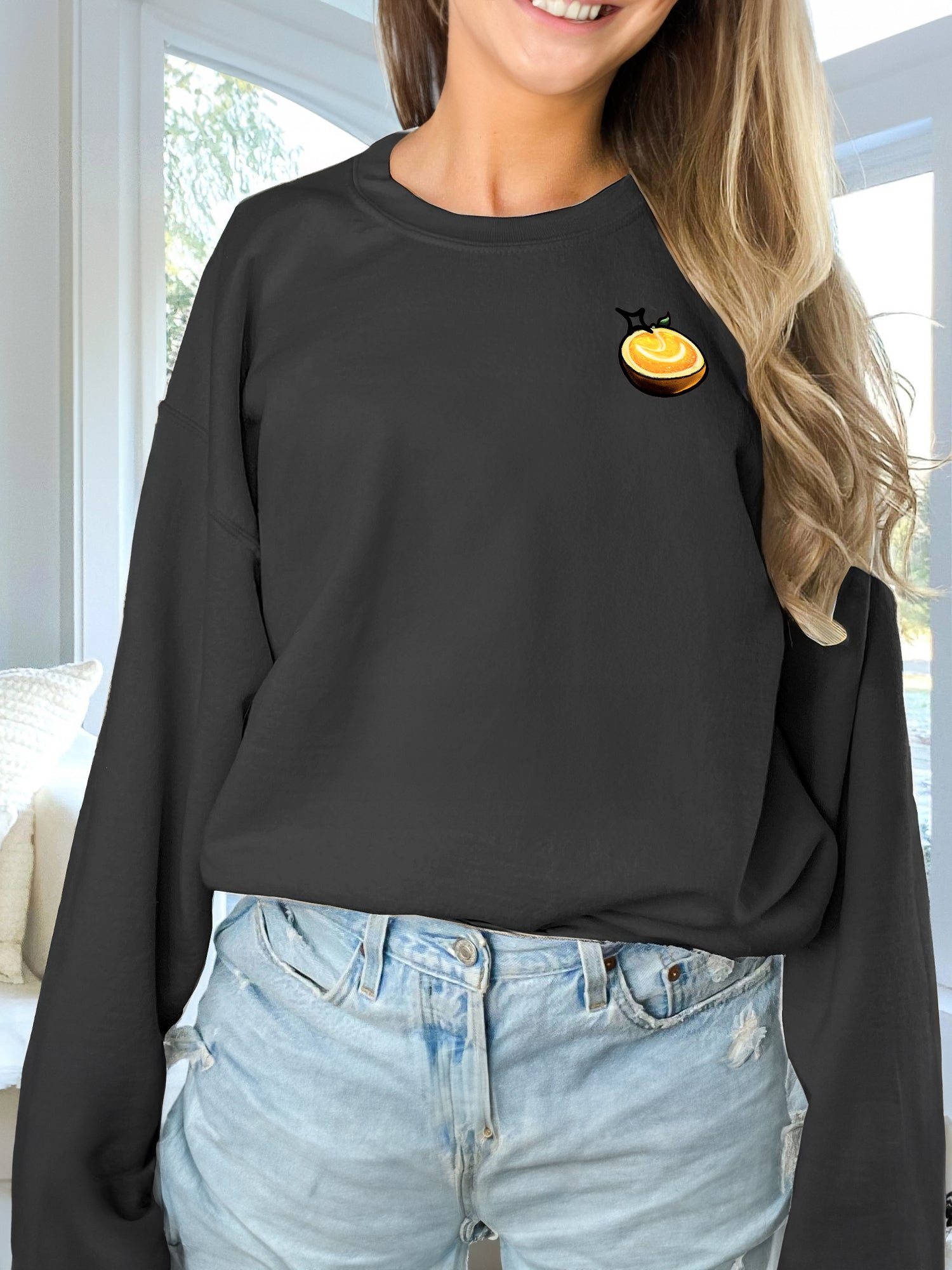 Women's Long Sleeve Printed Hoodie Casual Pullover
