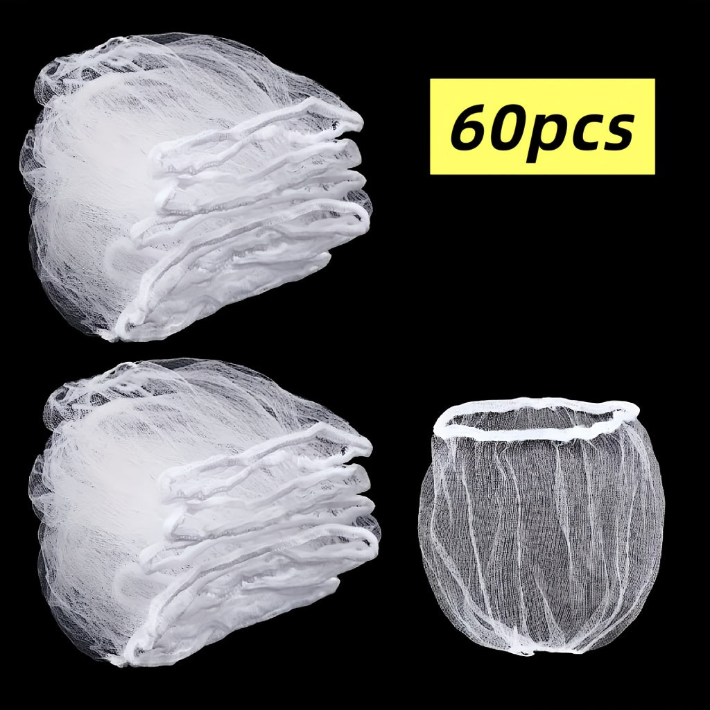 60-Piece Sink Filter Mesh Bags for Kitchen Cleaning