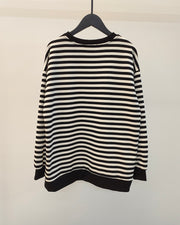 Women's Cozy Striped Knit Pullover Sweater