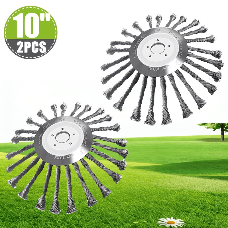 10-Inch Metal Trimmer Head – Sturdy Replacement for Lawn Mower Attachments