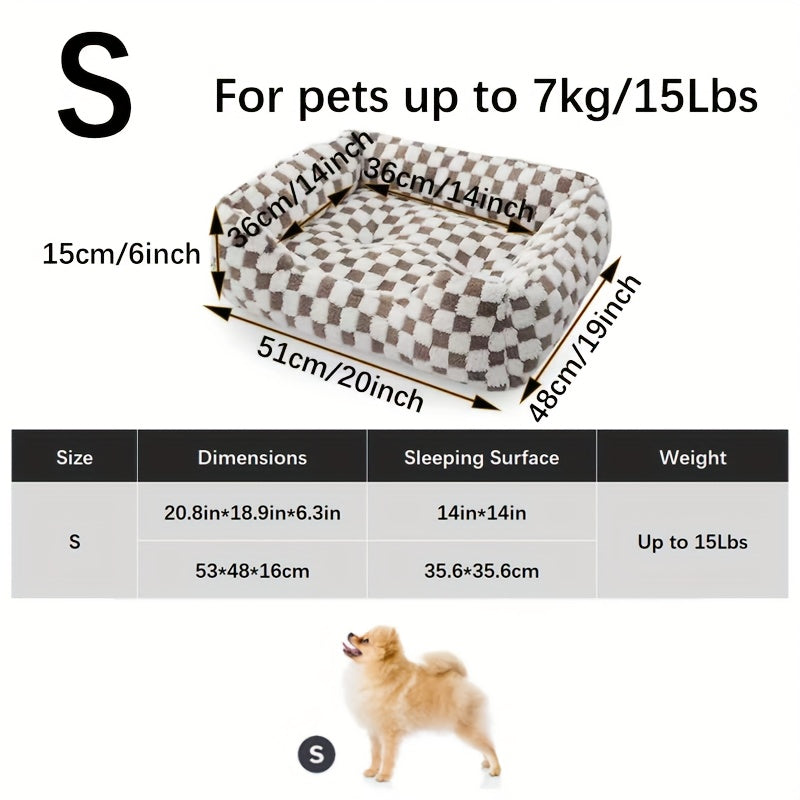2-in-1 Dog Bed & Cat Bed - All-season Pet Sofa With Non-slip Bottom, Soft Cushioned Interior - Heavy-duty Polyester Bed For Large, Medium, Small Dogs - Indoor/outdoor Use - Easy-clean Pet Bed For