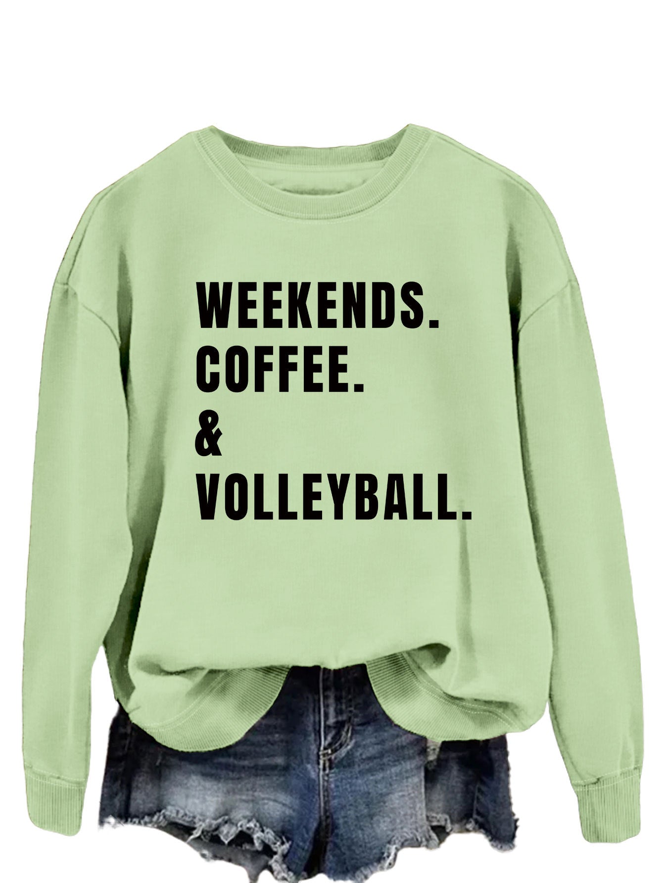 Women's Cozy Round Neck Long Sleeve Loose Sweatshirt