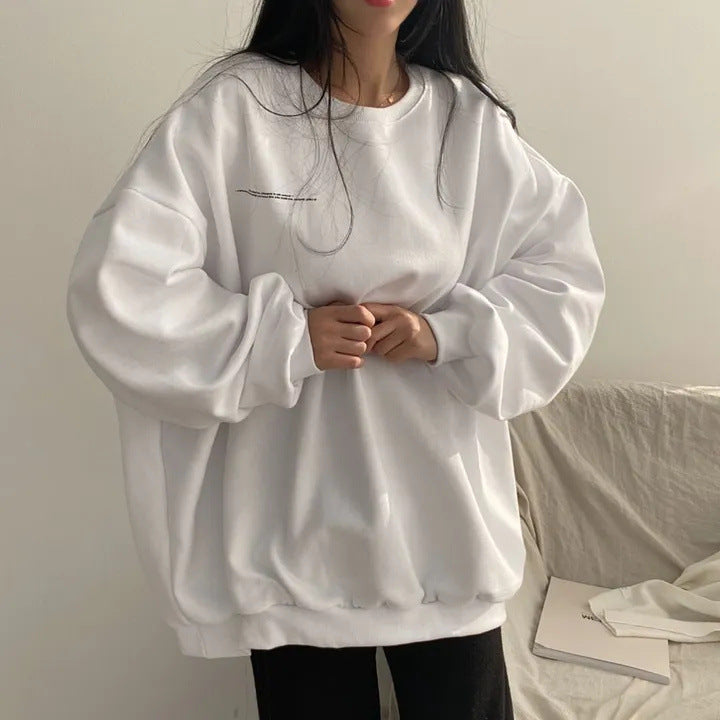 Plus Size American Moon Long Sleeve Cozy Cotton Sweater