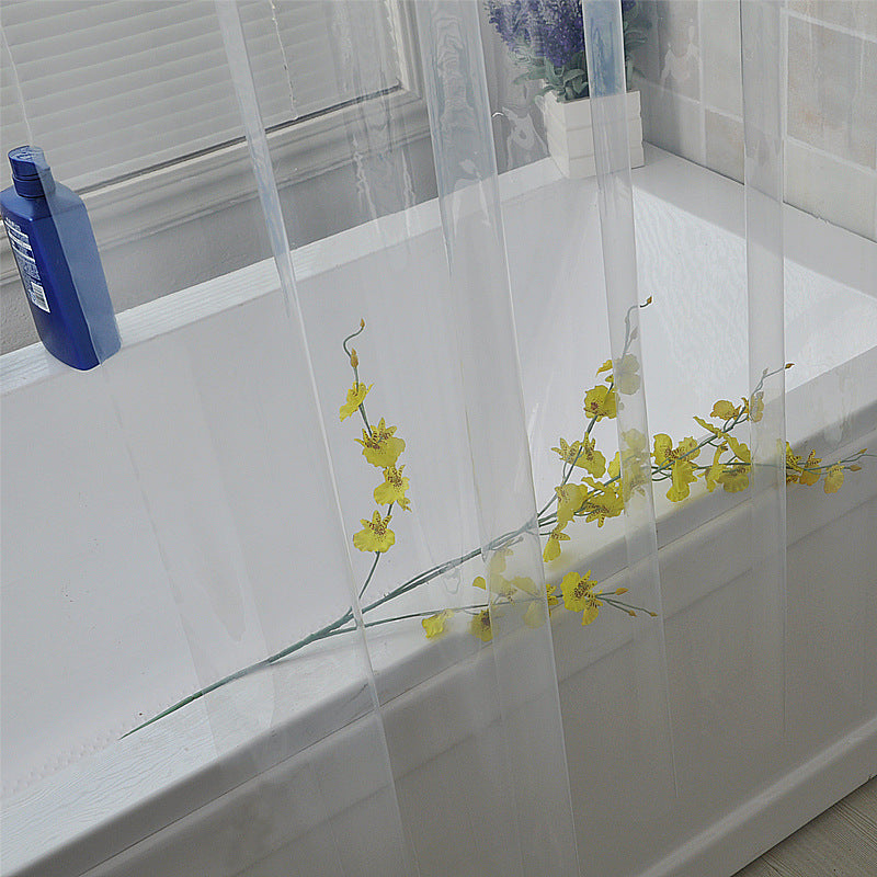 Transparent Bath Curtain Evapeva Waterproof and Mildew-proof Bathroom Shower Room Partition Curtain