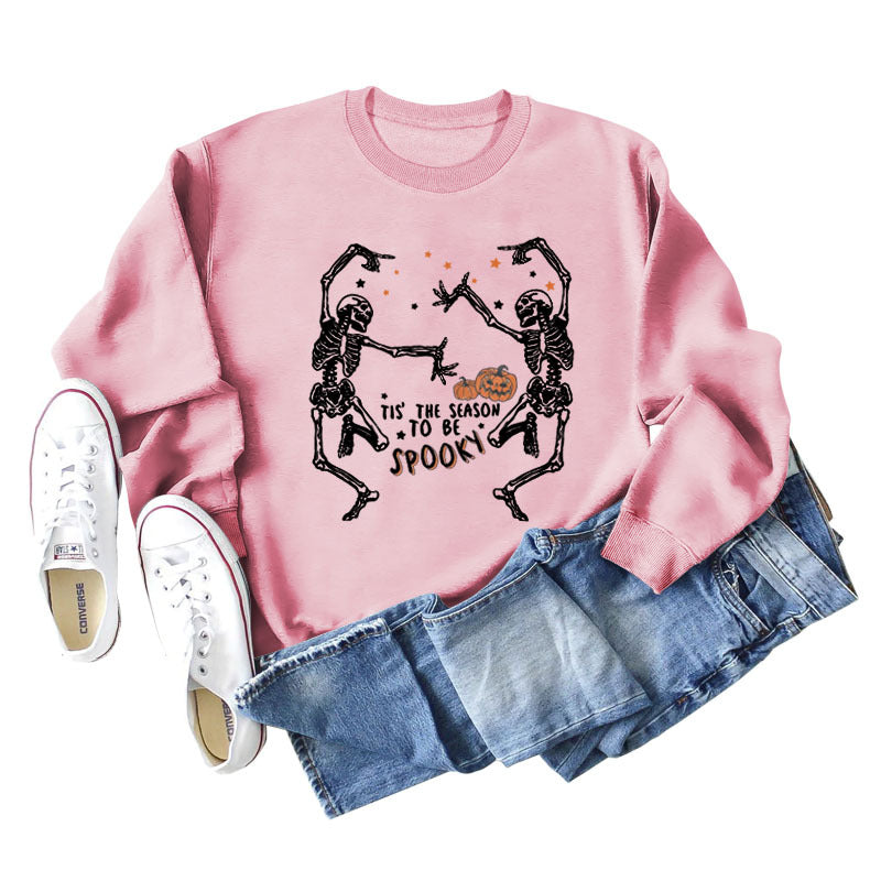 Trendy Letter Print Loose Long Sleeve Sweatshirt