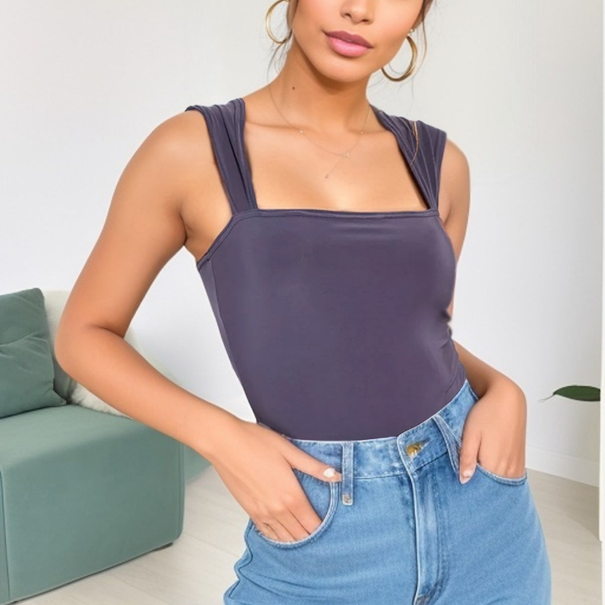 Women's Sexy Slim-Fit Sleeveless Jumpsuit
