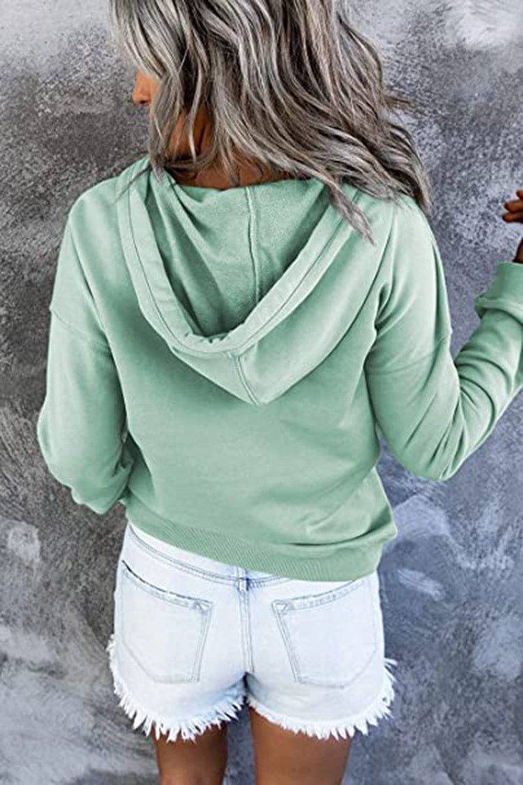 Women's Casual Hooded Sweatshirt with Pockets