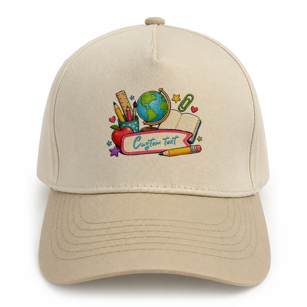 Personalized Kids Baseball Cap with Custom Text in Casual Dad Style