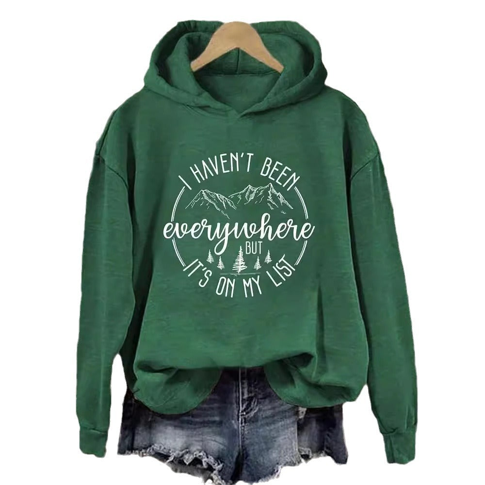 Women's 3D Printed Casual Hooded Sweatshirt