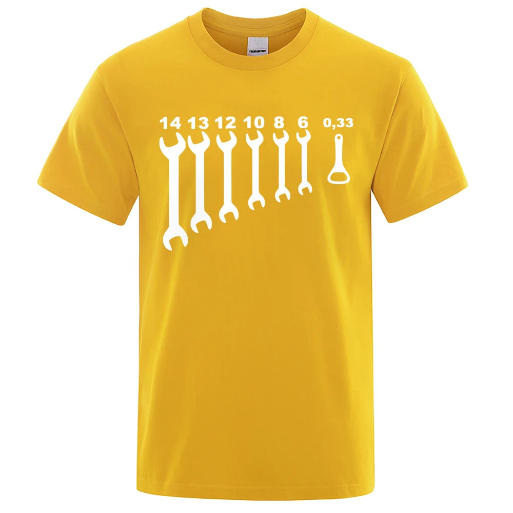 Men's Funny Car Repair Engineer Cotton T-Shirt