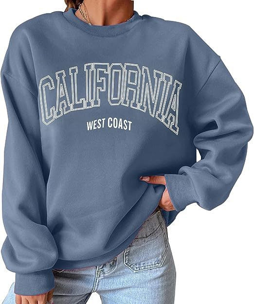 Plus Size Round Neck Print Sweatshirt