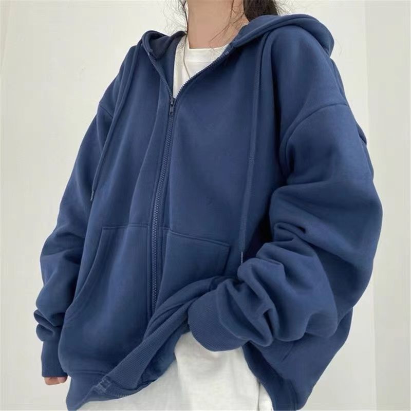 Oversized Couple's Streetwear Hooded Jacket