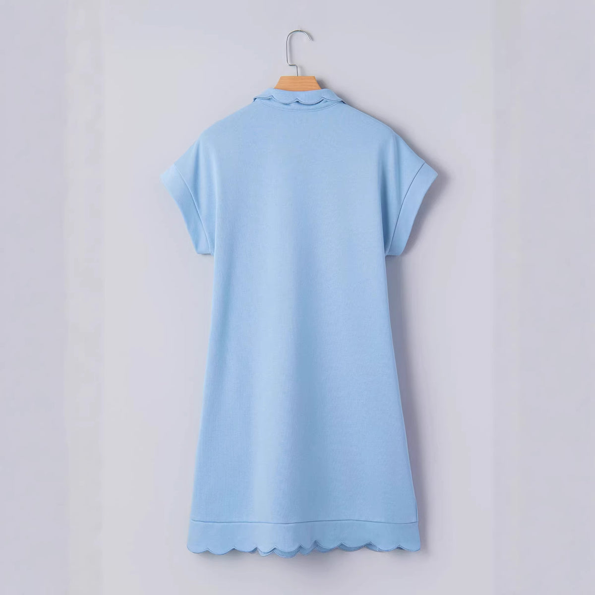 Womens Fashionable Solid-color Short Dress