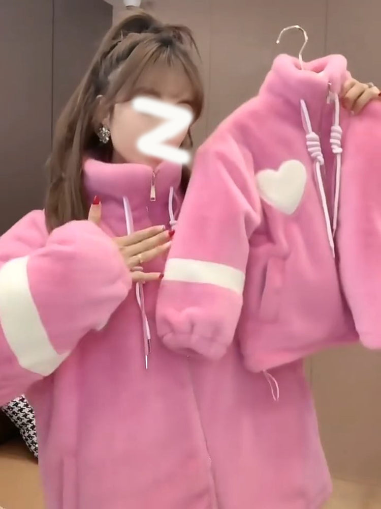 Pink Velvet Matching Family Hoodies