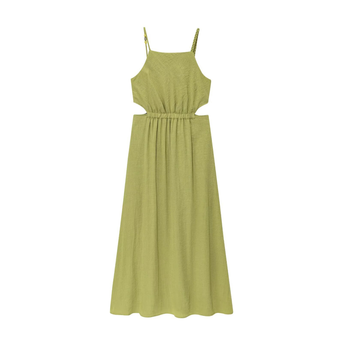 Womens Hollow-out Design Strap Casual Dress