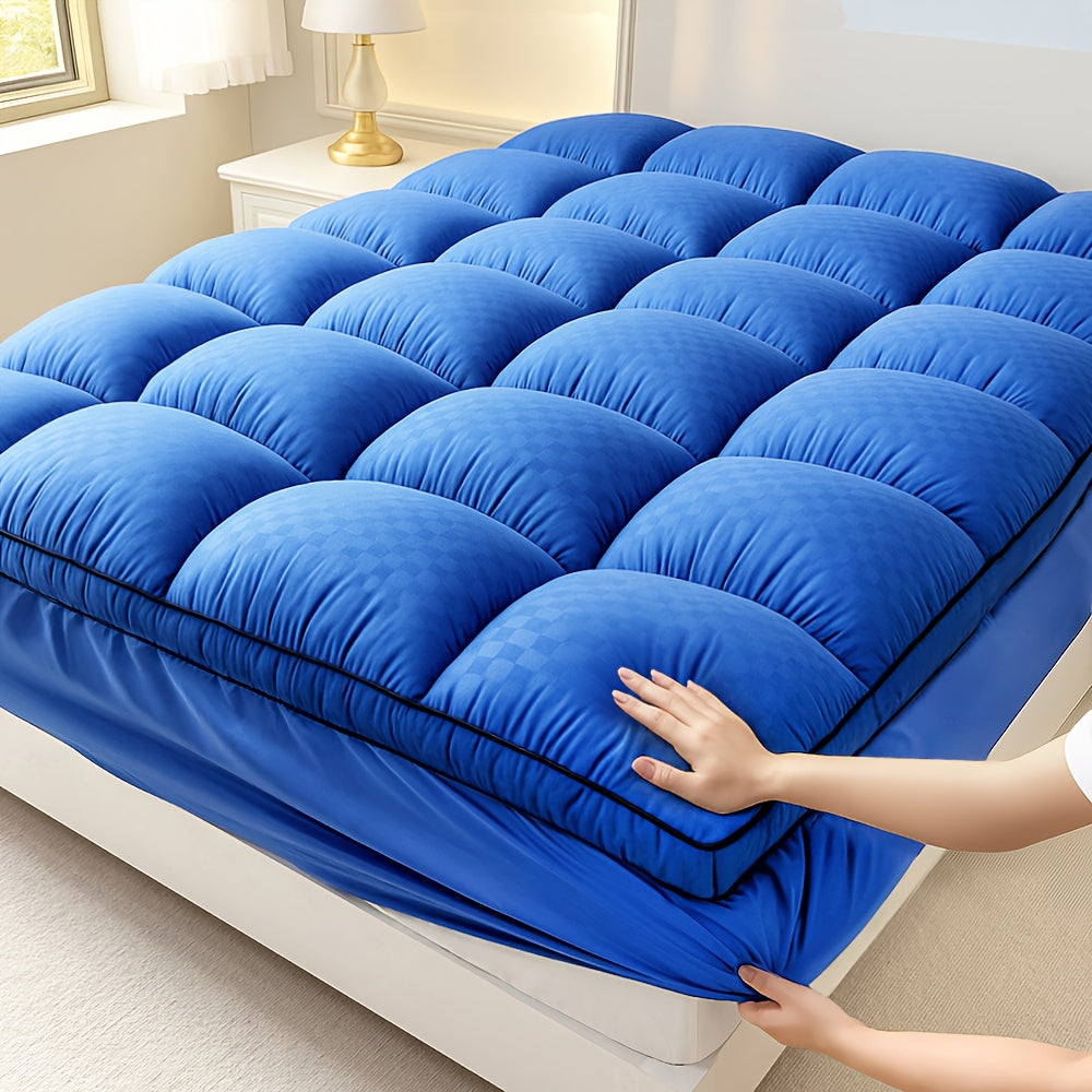 Extra Thick Queen Mattress Topper with 1000GSM Heavyweight - Cooling Quilted Fitted Bed Pad, 8-21" Deep Pocket, Stretchable Mattress Protector, Machine Washable, Spill & Bedbug Proof, Multi-Color O...